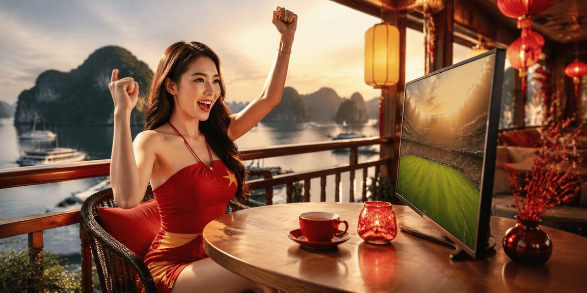 Người hâm mộ Esports Việt Nam theo dõi giải đấu trực tuyến cùng cà phê tại vịnh Hạ Long