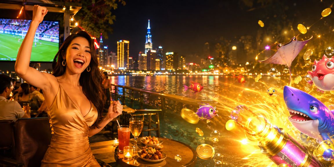 Người chơi Bắn cá trực tuyến tại chợ đêm TP. Hồ Chí Minh trên điện thoại di động
